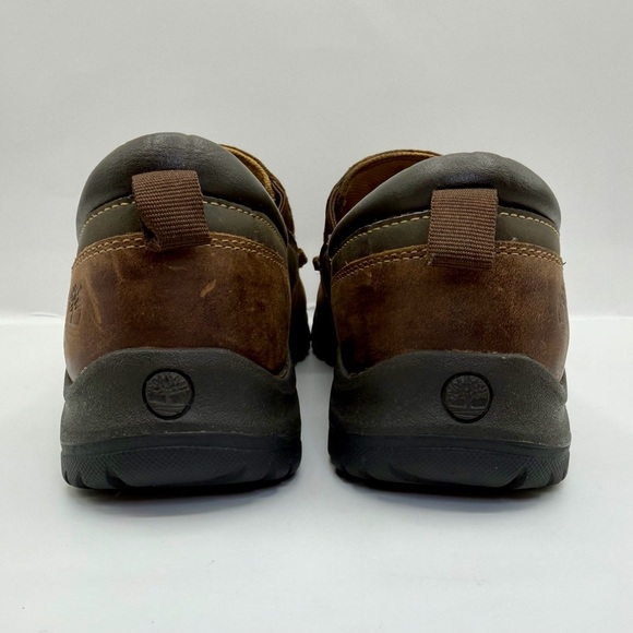 Timberland Boy, Dark Brown Leather Moc Toe Slip-Ons Loafer Shoes Size 6 - Picture 2 of 13